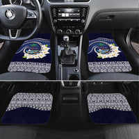 Hafai Adai Guam Guasalis Car Mats Polynesian Tribal Pattern LT9 Set 4pcs Blue - Polynesian Pride