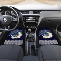 Hafai Adai Guam Guasalis Car Mats Polynesian Tribal Pattern LT9 Set 2pcs - Front Blue - Polynesian Pride