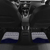 Hafai Adai Guam Guasalis Car Mats Polynesian Tribal Pattern LT9 Set 2pcs - Back Blue - Polynesian Pride