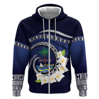 Hafai Adai Guam Guasalis Hoodie Polynesian Tribal Pattern LT9 Zip Hoodie Blue - Polynesian Pride