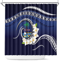 Hafai Adai Guam Guasalis Shower Curtain Polynesian Tribal Pattern LT9 Blue - Polynesian Pride