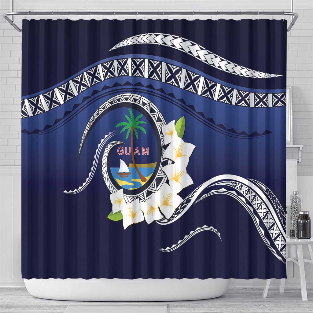 Hafai Adai Guam Guasalis Shower Curtain Polynesian Tribal Pattern LT9 - Polynesian Pride