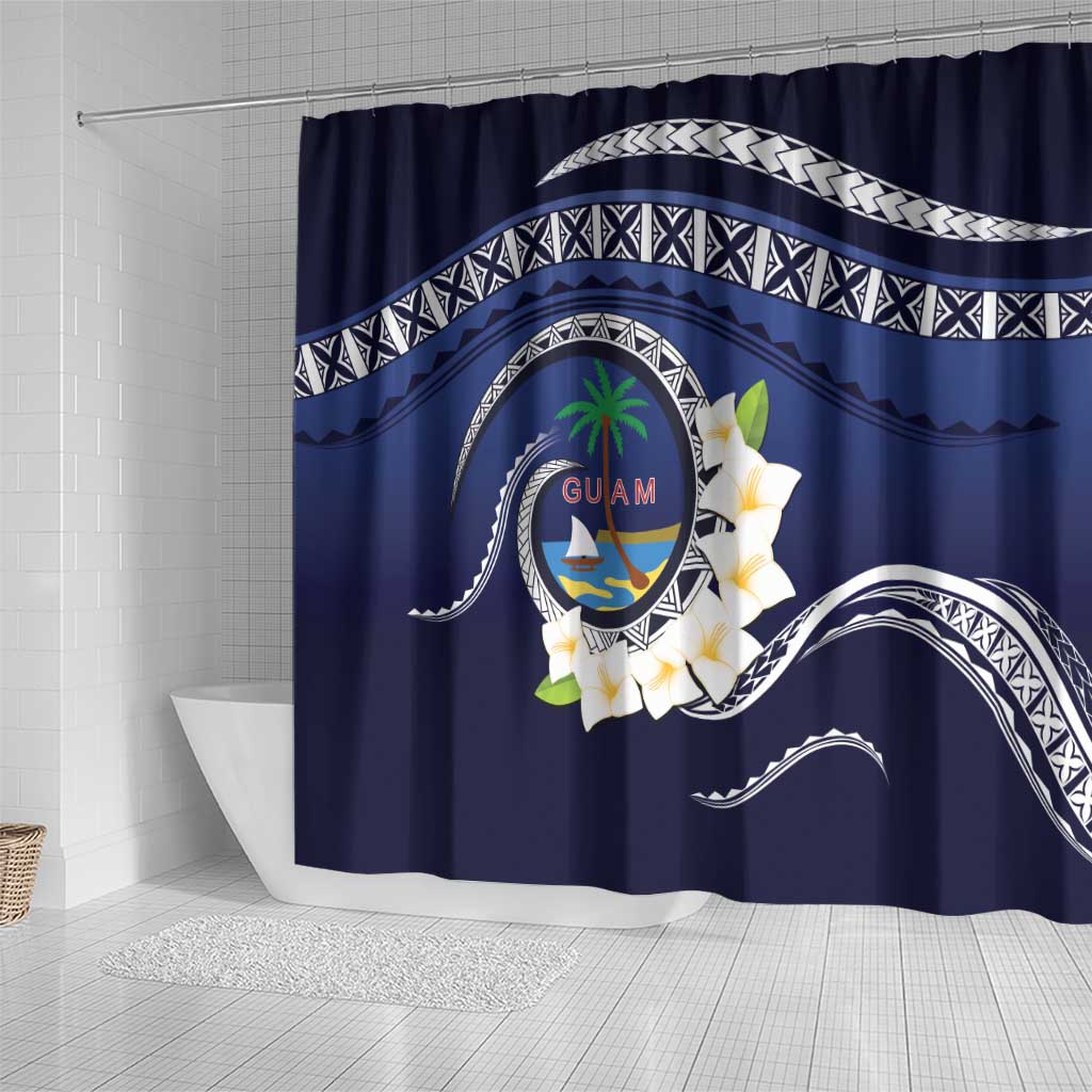 Hafai Adai Guam Guasalis Shower Curtain Polynesian Tribal Pattern LT9 - Polynesian Pride