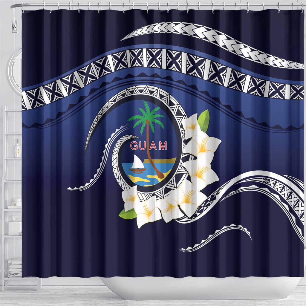 Hafai Adai Guam Guasalis Shower Curtain Polynesian Tribal Pattern LT9 - Polynesian Pride