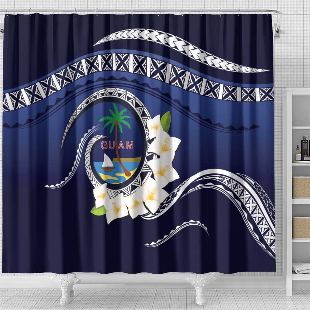Hafai Adai Guam Guasalis Shower Curtain Polynesian Tribal Pattern LT9 - Polynesian Pride