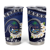 Hafai Adai Guam Guasalis Tumbler Cup Polynesian Tribal Pattern LT9 Blue - Polynesian Pride