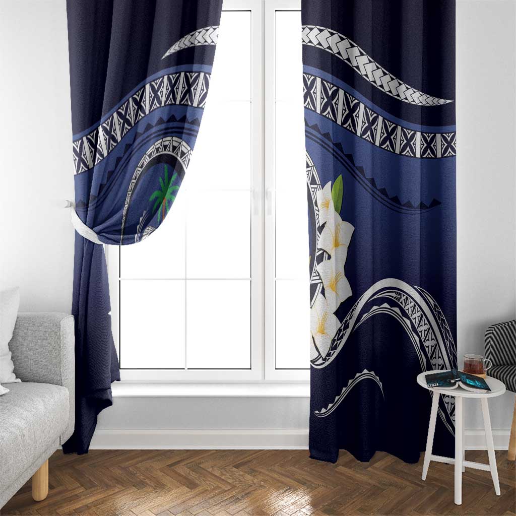 Hafai Adai Guam Guasalis Window Curtain Polynesian Tribal Pattern LT9 - Polynesian Pride