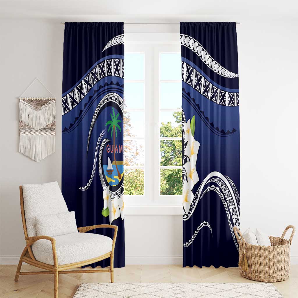 Hafai Adai Guam Guasalis Window Curtain Polynesian Tribal Pattern LT9 - Polynesian Pride