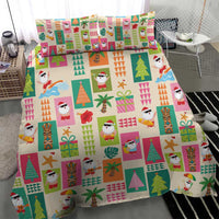 Mele Kalikimaka Hawaii Christmas Bedding Set Funny Santan Hippie Style LT9 - Polynesian Pride