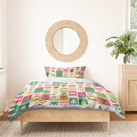 Mele Kalikimaka Hawaii Christmas Bedding Set Funny Santan Hippie Style LT9 - Polynesian Pride