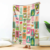 Mele Kalikimaka Hawaii Christmas Blanket Funny Santan Hippie Style LT9 - Polynesian Pride