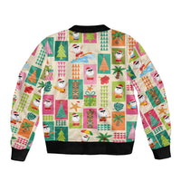 Mele Kalikimaka Hawaii Christmas Bomber Jacket Funny Santan Hippie Style LT9 - Polynesian Pride