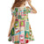 Mele Kalikimaka Hawaii Christmas Family Matching Off Shoulder Short Dress and Hawaiian Shirt Funny Santan Hippie Style