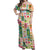 Mele Kalikimaka Hawaii Christmas Off Shoulder Maxi Dress Funny Santan Hippie Style