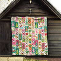 Mele Kalikimaka Hawaii Christmas Quilt Funny Santan Hippie Style LT9 - Polynesian Pride