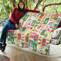 Mele Kalikimaka Hawaii Christmas Quilt Funny Santan Hippie Style LT9 - Polynesian Pride