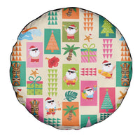 Mele Kalikimaka Hawaii Christmas Spare Tire Cover Funny Santan Hippie Style LT9 - Polynesian Pride