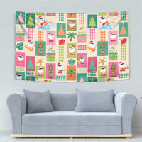 Mele Kalikimaka Hawaii Christmas Tapestry Funny Santan Hippie Style LT9 - Polynesian Pride