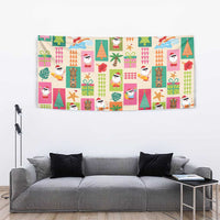 Mele Kalikimaka Hawaii Christmas Tapestry Funny Santan Hippie Style LT9 - Polynesian Pride