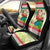 Mele Kalikimaka Hawaii Christmas Car Seat Cover Surfing Santa with Polynesian Tribal