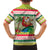 Mele Kalikimaka Hawaii Christmas Family Matching Long Sleeve Bodycon Dress and Hawaiian Shirt Surfing Santa with Polynesian Tribal