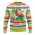 Mele Kalikimaka Hawaii Christmas Ugly Christmas Sweater Surfing Santa with Polynesian Tribal