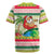 Mele Kalikimaka Hawaii Christmas Rugby Jersey Surfing Santa with Polynesian Tribal