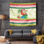 Mele Kalikimaka Hawaii Christmas Tapestry Surfing Santa with Polynesian Tribal