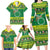 Meri Kiritimiti Cook Islands Christmas Family Matching Long Sleeve Bodycon Dress and Hawaiian Shirt Maroro Flying Fish and White Stars