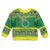 Meri Kiritimiti Cook Islands Christmas Kid Ugly Christmas Sweater Maroro Flying Fish and White Stars