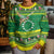 Meri Kiritimiti Cook Islands Christmas Kid Ugly Christmas Sweater Maroro Flying Fish and White Stars