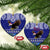 American Samoa Christmas Ceramic Ornament Manuia le Kerisimasi Polynesian Tribal LT9 Heart Blue - Polynesian Pride