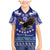 American Samoa Christmas Family Matching Mermaid Dress and Hawaiian Shirt Manuia le Kerisimasi Polynesian Tribal LT9 Son's Shirt Blue - Polynesian Pride