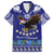 American Samoa Christmas Family Matching Short Sleeve Bodycon Dress and Hawaiian Shirt Manuia le Kerisimasi Polynesian Tribal LT9 Dad's Shirt - Short Sleeve Blue - Polynesian Pride