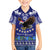 American Samoa Christmas Family Matching Short Sleeve Bodycon Dress and Hawaiian Shirt Manuia le Kerisimasi Polynesian Tribal LT9 Son's Shirt Blue - Polynesian Pride