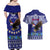 Personalised American Samoa Christmas Couples Matching Off Shoulder Maxi Dress and Hawaiian Shirt Manuia le Kerisimasi Polynesian Tribal LT9 - Polynesian Pride