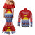 Kiribati Christmas Couples Matching Mermaid Dress and Long Sleeve Button Shirt Tekeraoi n Te Tiritimati Polynesian Tribal LT9 - Polynesian Pride