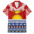 Kiribati Christmas Family Matching Long Sleeve Bodycon Dress and Hawaiian Shirt Tekeraoi n Te Tiritimati Polynesian Tribal LT9 Dad's Shirt - Short Sleeve Red - Polynesian Pride