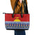 Kiribati Christmas Leather Tote Bag Tekeraoi n Te Tiritimati Polynesian Tribal LT9 - Polynesian Pride