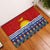 Kiribati Christmas Rubber Doormat Tekeraoi n Te Tiritimati Polynesian Tribal LT9 Red - Polynesian Pride