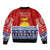 Kiribati Christmas Sleeve Zip Bomber Jacket Tekeraoi n Te Tiritimati Polynesian Tribal LT9 - Polynesian Pride