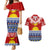 Personalised Kiribati Christmas Couples Matching Mermaid Dress and Hawaiian Shirt Tekeraoi n Te Tiritimati Polynesian Tribal LT9 Red - Polynesian Pride