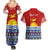 Personalised Kiribati Christmas Couples Matching Summer Maxi Dress and Hawaiian Shirt Tekeraoi n Te Tiritimati Polynesian Tribal LT9 - Polynesian Pride