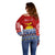 Personalised Kiribati Christmas Off Shoulder Sweater Tekeraoi n Te Tiritimati Polynesian Tribal LT9 - Polynesian Pride