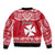 Personalised Wallis and Futuna Christmas Bomber Jacket Polynesian Tribal LT9 - Polynesian Pride