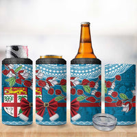 Fijian Tagimoucia Flowers 4 in 1 Can Cooler Tumbler Christmas Coquette bow LT9 - Polynesian Pride