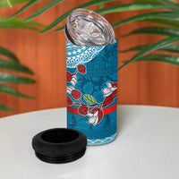 Fijian Tagimoucia Flowers 4 in 1 Can Cooler Tumbler Christmas Coquette bow LT9 - Polynesian Pride