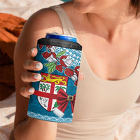 Fijian Tagimoucia Flowers 4 in 1 Can Cooler Tumbler Christmas Coquette bow LT9 - Polynesian Pride