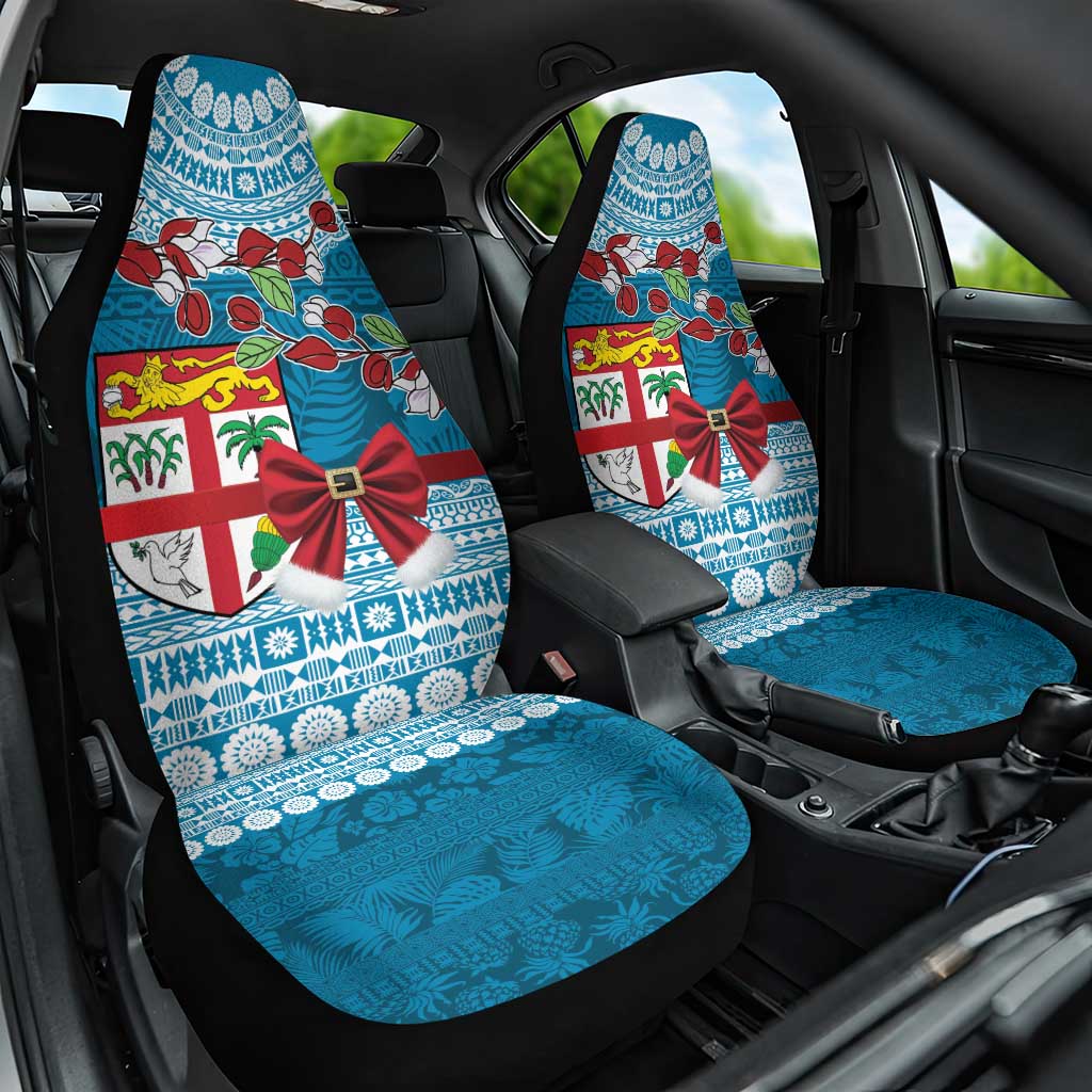 Fijian Tagimoucia Flowers Car Seat Cover Christmas Coquette bow LT9 One Size Blue - Polynesian Pride