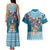 Fijian Tagimoucia Flowers Couples Matching Tank Maxi Dress and Hawaiian Shirt Christmas Coquette bow